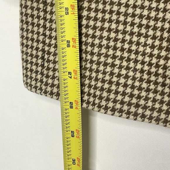 VTG J. McLaughlin Womens Wool Blazer Jacket 10 Houndstooth Old Money Equestrian - Picture 9 of 9